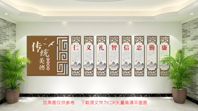 传统美德文化墙