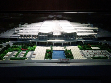 广州火车站模型
