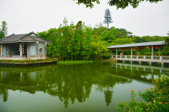 岭南印象园湖景