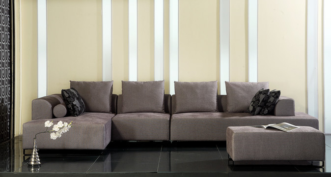 现代风格灰色沙发