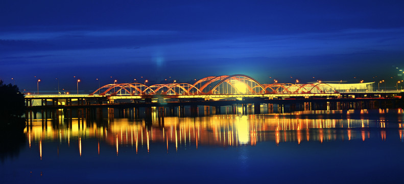 灞河夜景