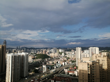 贵阳城市繁华建筑天空摄影