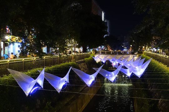 台湾街头夜景