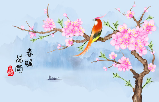 新中式花鸟