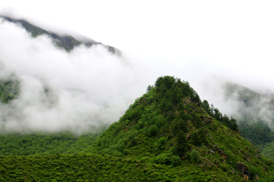 西藏拉姆拉措湿地公园高山云