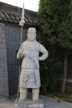 宋代卫兵石雕像