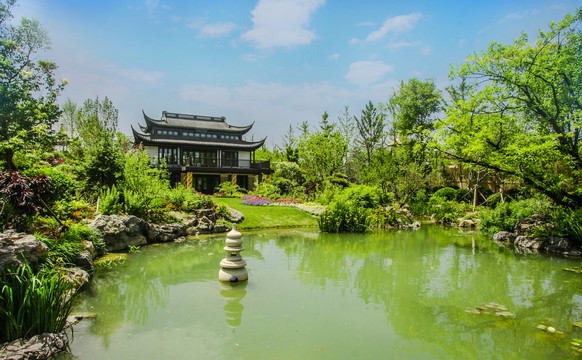 杭州西湖园林美景宽幅大图