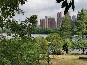 雨后都市风光