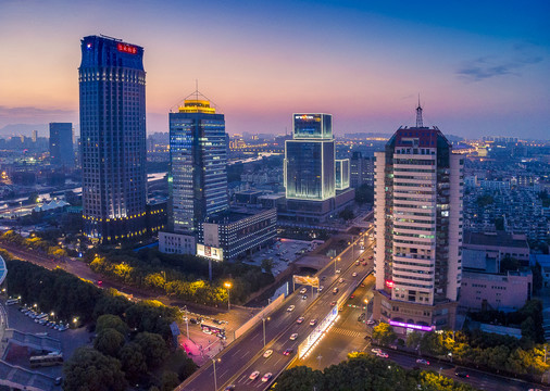 苏州西环路夜景