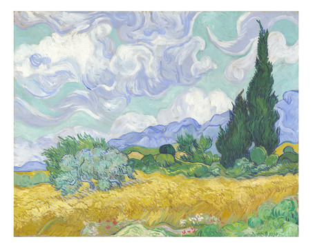 文森特·威廉·梵高梵高的麦田风景油画