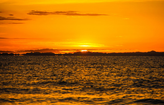 青海湖夕阳