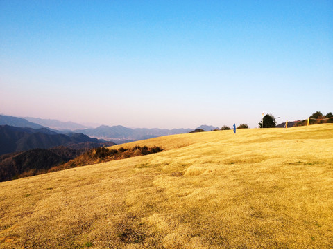 滑翔伞山坡