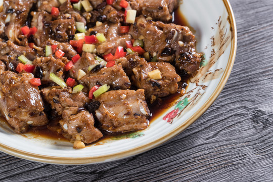 美食中国菜豉汁排骨