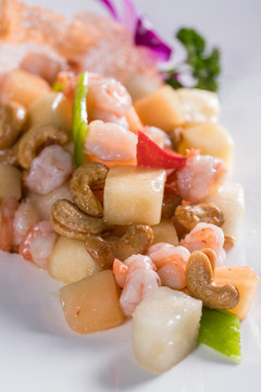 美食中国菜水果肉虾