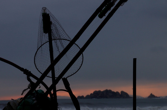 海边的渔网