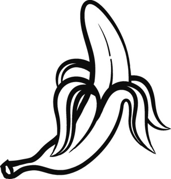 香蕉矢量图标