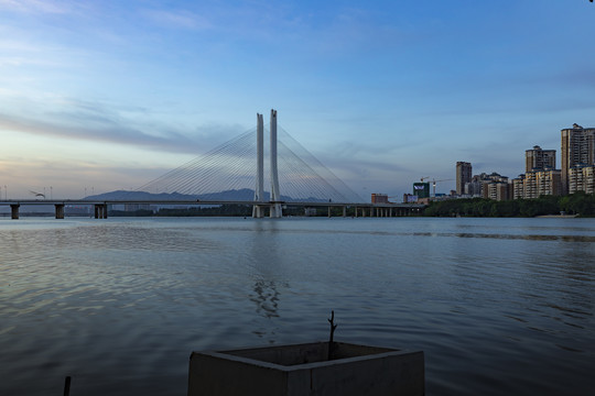 中国广东省惠州市合生大桥夜景风