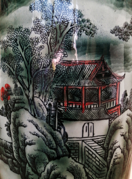 青花瓷背景画