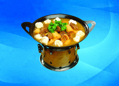 牛肉土豆花卷一锅出