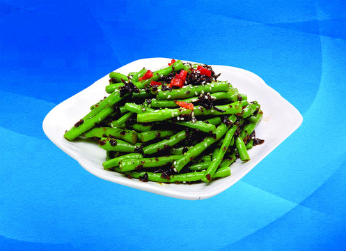 芽菜拌豇豆