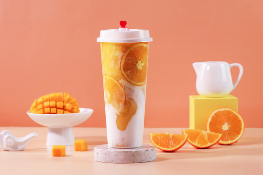 台芒橙橙酸奶