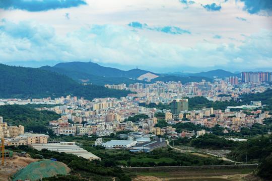 惠阳新圩镇观音山小镇市容