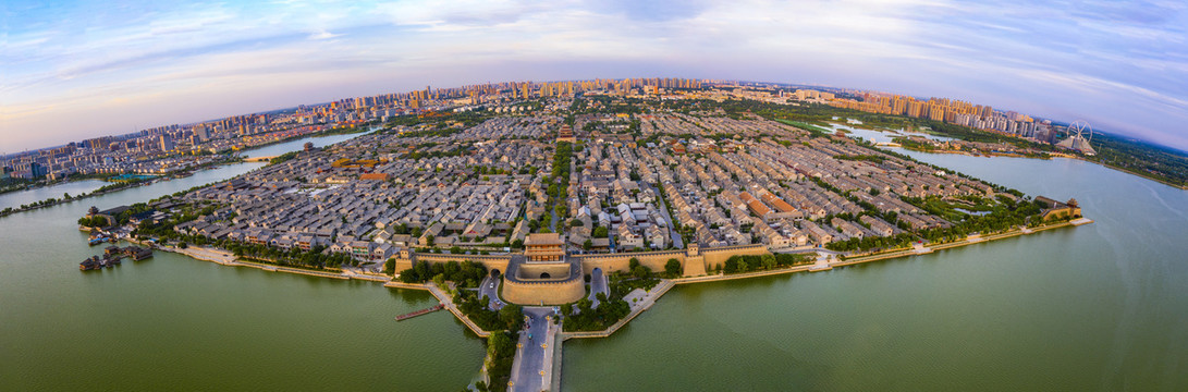 聊城古城全景图