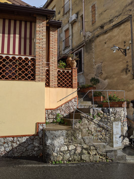 意大利陶尔米纳古建筑街景