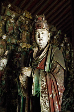 双林寺菩萨殿的肋侍菩萨像
