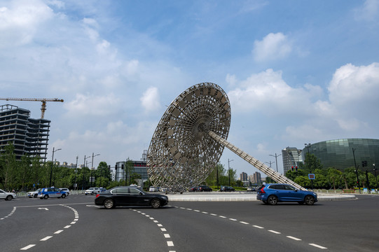 上海浦东世纪广场日晷雕塑