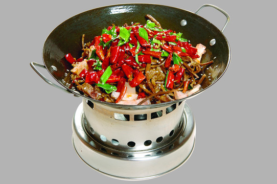 干锅茶树菇