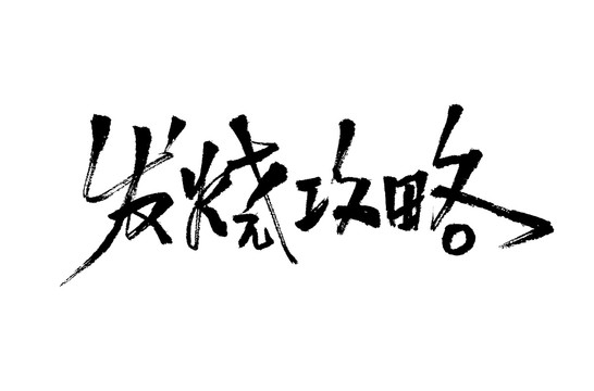 发烧攻略秀丽笔手写书法字体