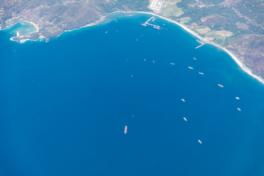 巴厘岛海岸航拍