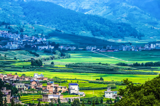 云南高山田园风光