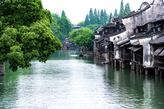 江南水乡乌镇古镇民居老建筑