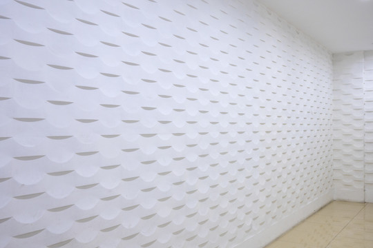 白色几何立体墙面背景