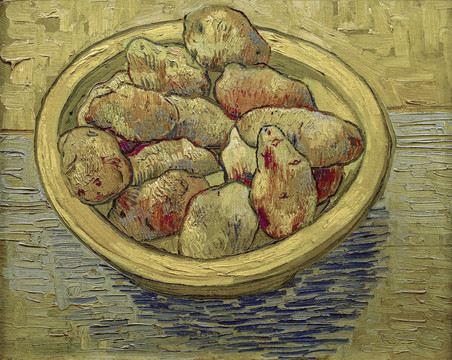 文森特·威廉·梵高一碗土豆静物油画