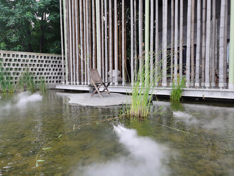 竹椅景观