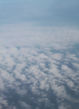 飞机上拍摄的云朵