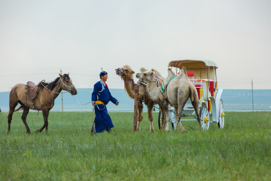 草原蒙古族生活服饰