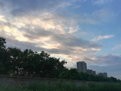 晚霞的天空