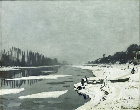 莫奈在布吉瓦尔塞纳河上的浮冰