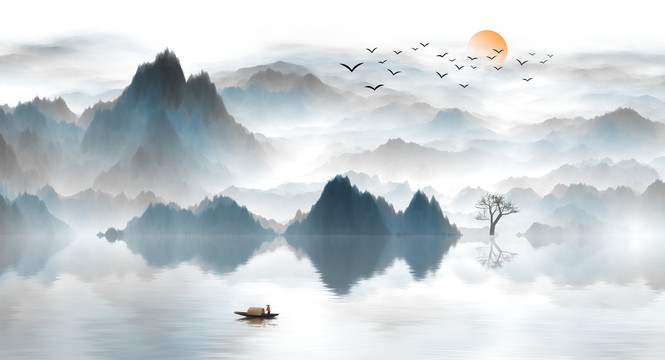 水墨山水