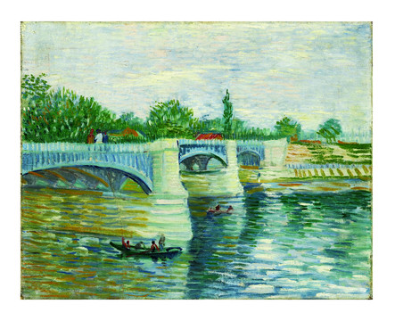 文森特·威廉·梵高梵高大桥风景油画