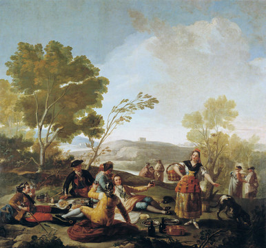 弗朗西斯科·何塞·德·戈雅古典风景人物油画