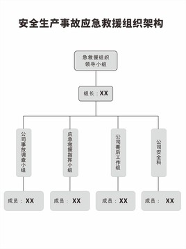 安全事故应急救援组织架构