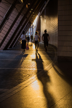 香港文化中心夕阳