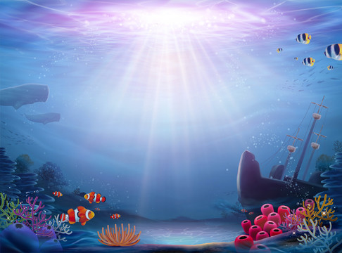 美丽海底世界插图