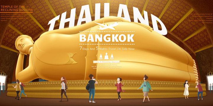 泰国旅游卧佛寺插图