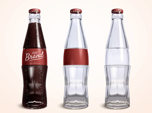碳酸饮料玻璃瓶包装设计